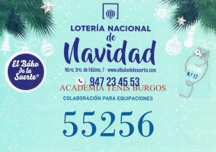 Lotería de Navidad Academia Tenis Burgos 22-23