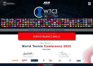 Sergio Blanco, presente en el “World Tennis Conference 2023”