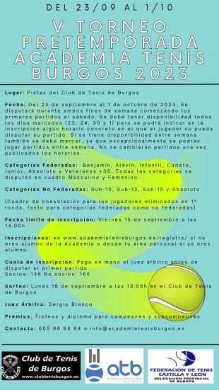 V TORNEO PRETEMPORADA ATB 2023