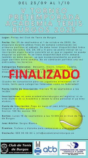 Finaliza el “V TORNEO PRETEMPORADA ATB 2023”