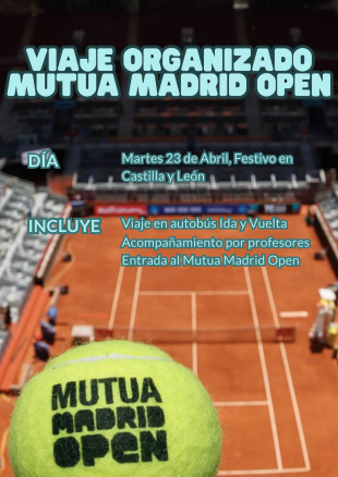 Viaje organizado al Madrid Mutua Open